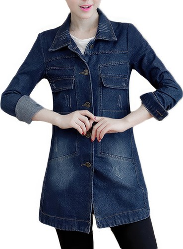 Women blue denim - blue, shirt
