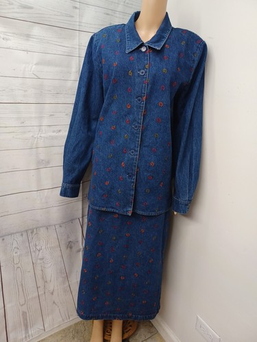 Vtg samantha edwards denim - vtg,